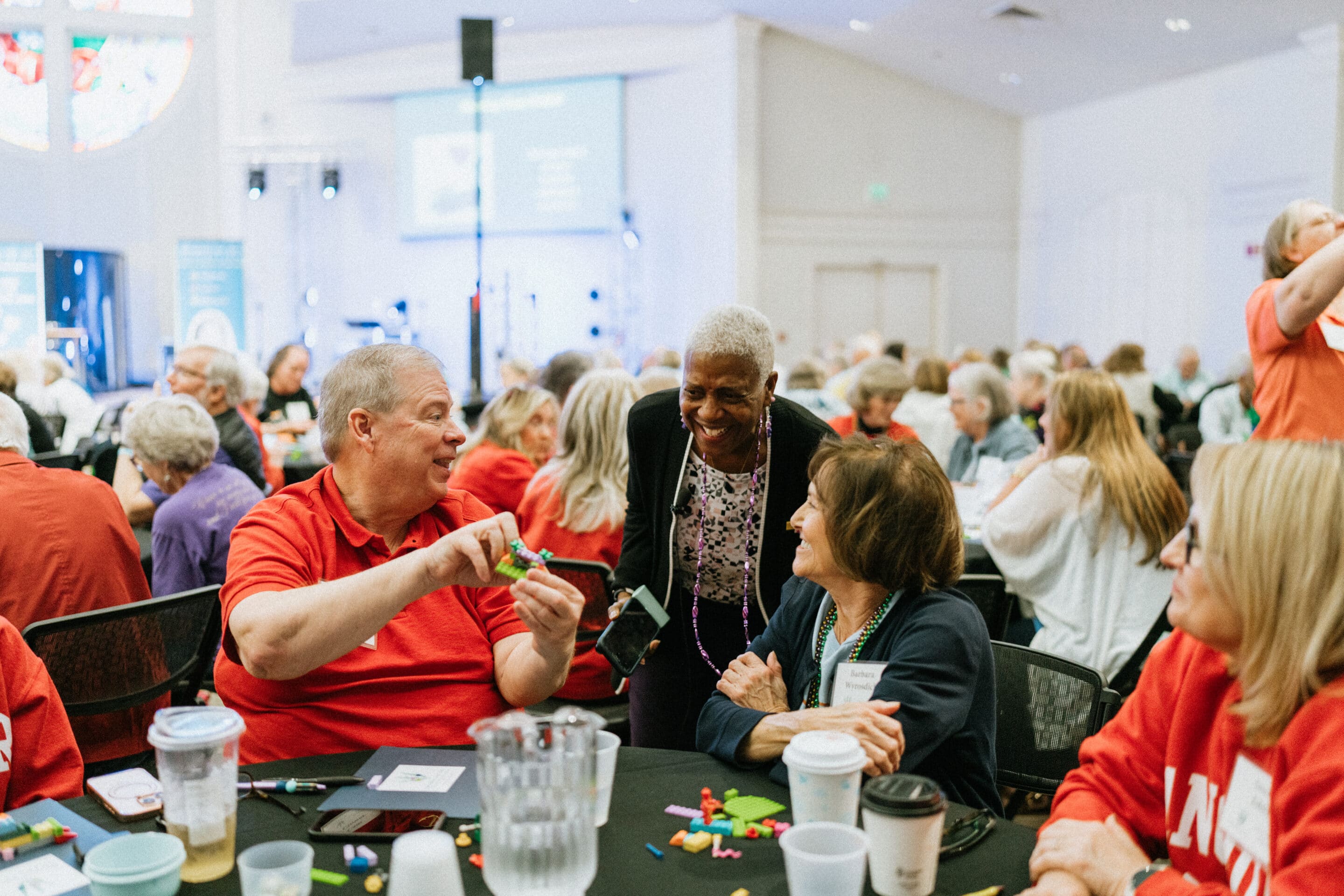 Daphne Johnston and Bishop Lawson Bryon at a Respite for All Foundation event.